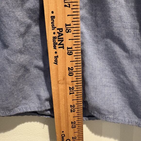 Abercrombie Kids Shirt Boys Size 11/12 Blue Button Down Long Sleeve Moose Logo - Picture 8 of 11